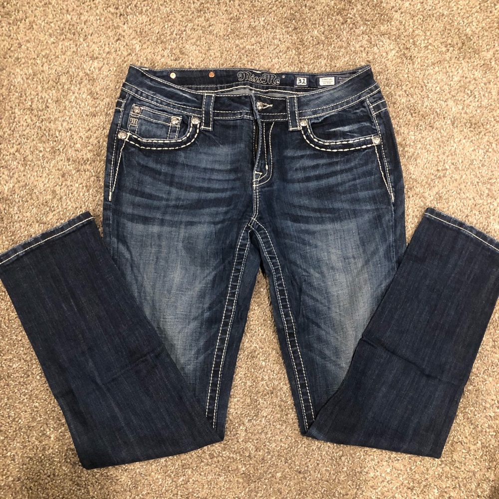 Miss Me Size 31 Like New Signature Skinny Jeans